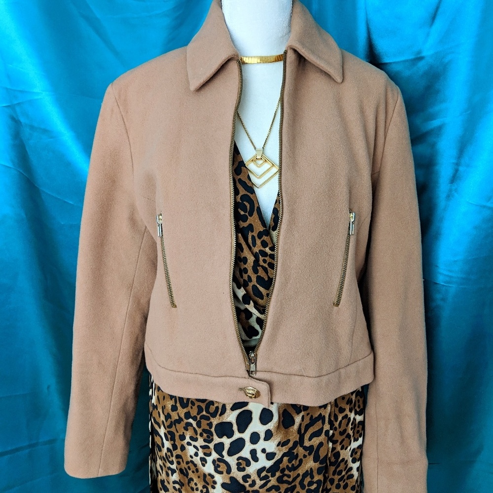 VINTAGE Wool / Cashmere Bomber Jacket